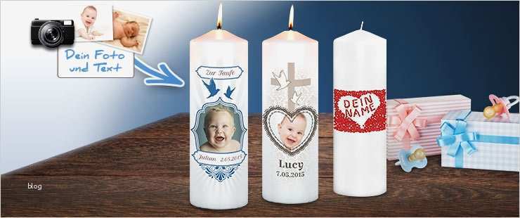 Taufkerze Selber Machen Vorlagen Fabelhaft Taufkerze Mit Foto Bedrucken Lassen Und Personalisieren