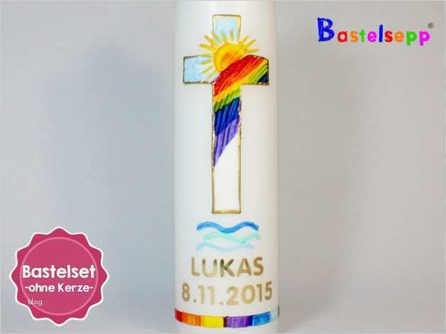 Taufkerze Selber Machen Vorlagen Inspiration Bastelset Bastelset Für Taufkerze Selber Machen Nr 104