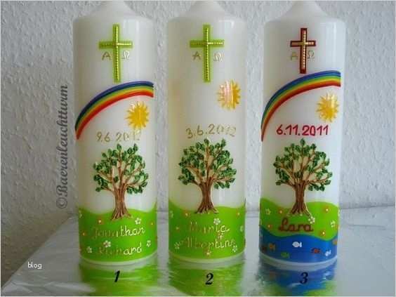 Taufkerze Selber Machen Vorlagen Schön Taufkerze Kommunionkerze Konfirmationskerze Modell