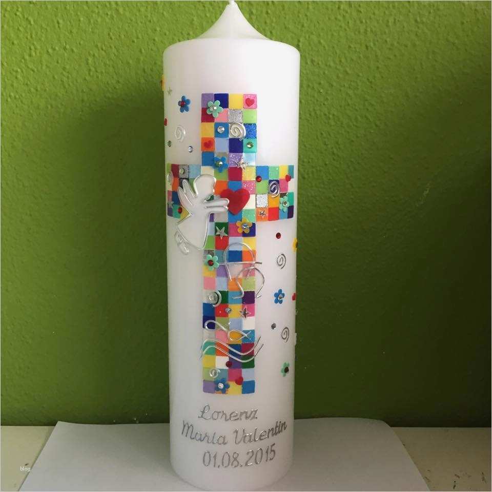 Taufkerze Selber Machen Vorlagen Schönste Sibylle S Kerzenlädchen Tauf Kommunionkerze Mosaikkreuz