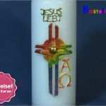 Taufkerze Selbst Gestalten Vorlagen Gut Kerzenbastelset Osterkerze Nr 126 Zum Selber Machen