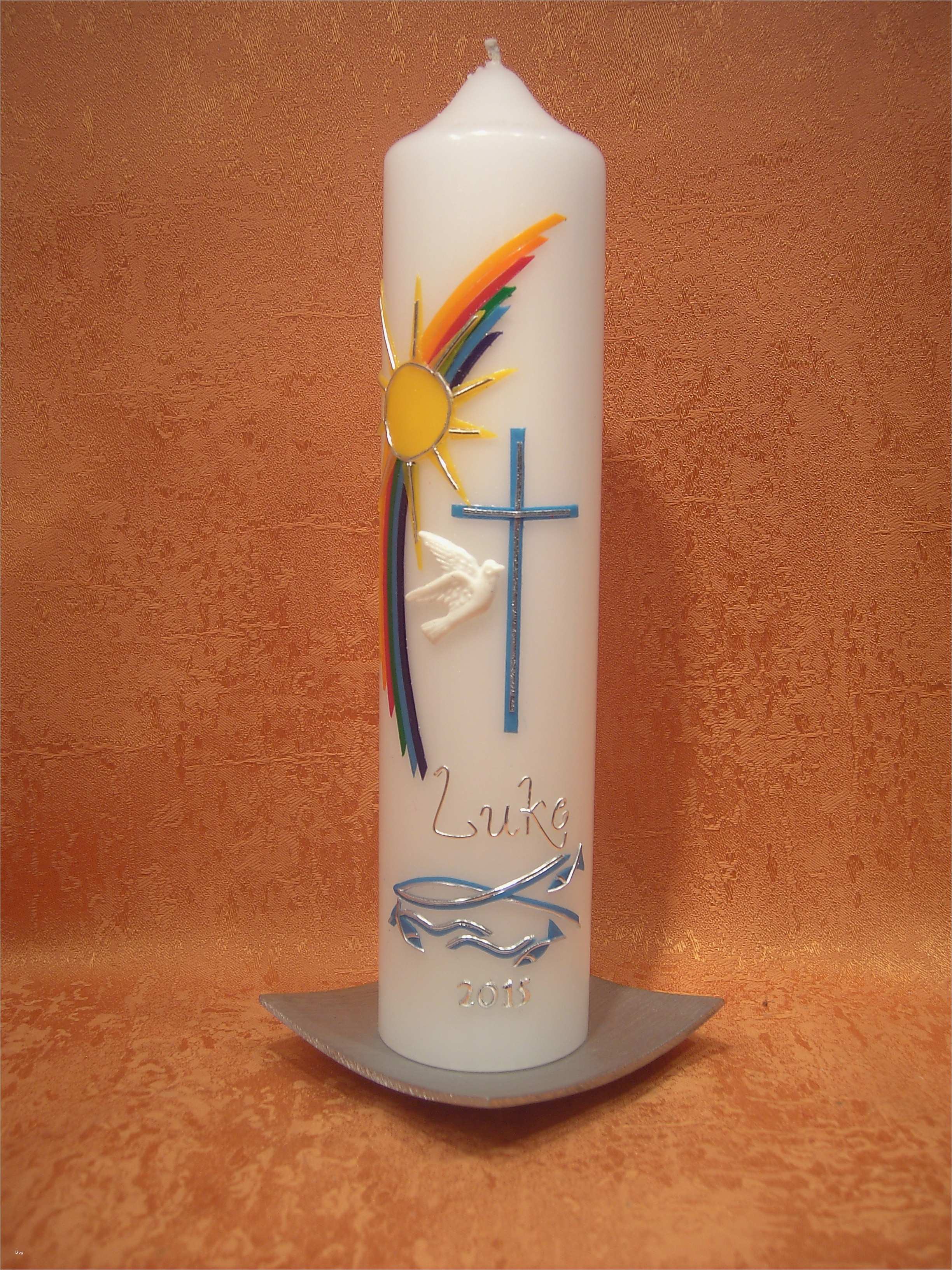 Taufkerze Vorlage Einzigartig Kerzen Und Geschenke Taufkerze Regenbogen