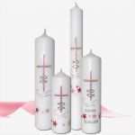 Taufkerzen Mädchen Vorlagen Bewundernswert Taufkerzen Für Mädchen Rosa Silber