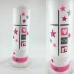 Taufkerzen Mädchen Vorlagen Inspiration Taufkerzen Taufkerze Mädchen Ein Designerstück Von