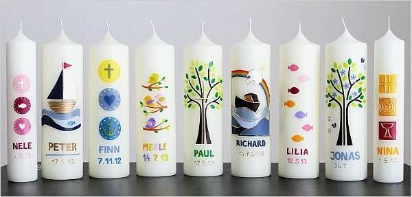 Taufkerzen Selbst Gestalten Vorlagen Cool Taufkerze Kommunionkerze Hochzeitskerze Selbst Gestalten