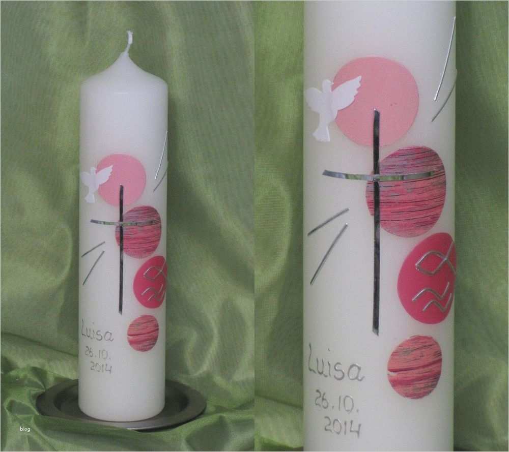 Taufkerzen Vorlagen Zum Ausdrucken Genial Taufkerze Mädchen Inkl Beschriftung