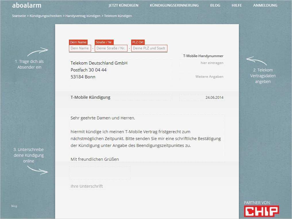 Telekom Kündigung Mit Rufnummernmitnahme Vorlage Einzigartig Telekom Handyvertrag Kündigen Vorlage Download Chip