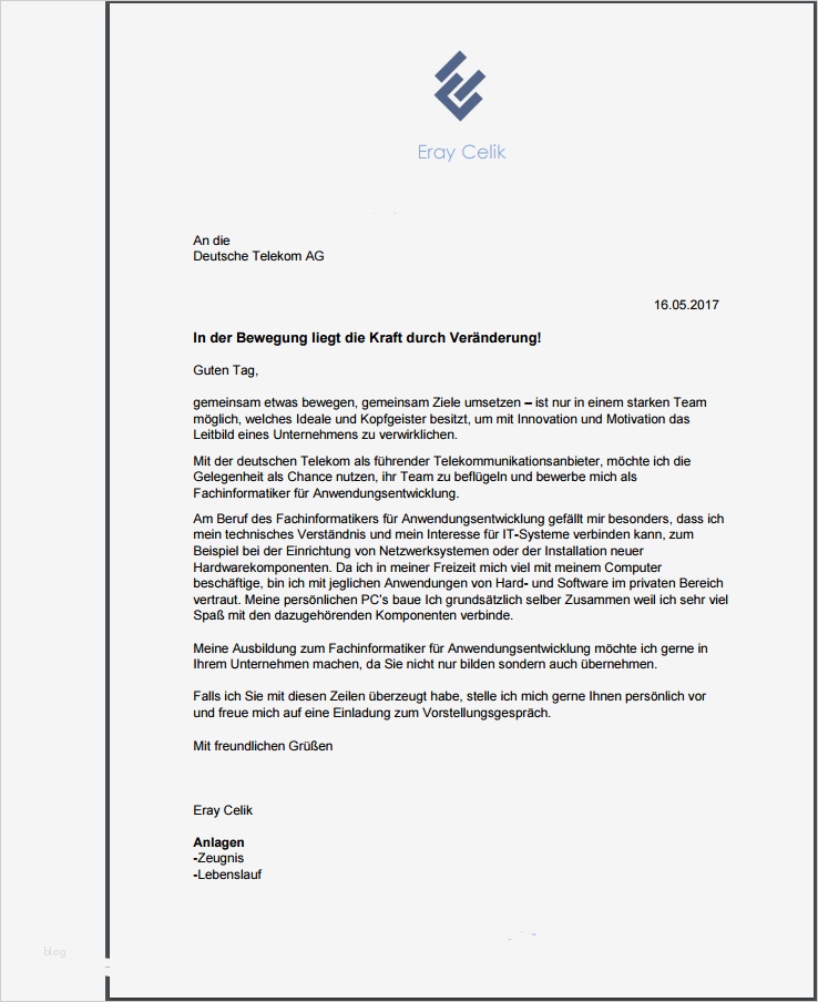 Telekom Kündigung Vorlage Wunderbar Wie Findet Ihr Meine Bewerbung Für Telekom