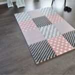 Teppich Knüpfen Vorlagen Bewundernswert Hochwertiger Design Teppich Relief Tf 19 Rosa Grau Weiß