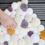 Teppich Knüpfen Vorlagen Wunderbar Flauschigen Pompom Teppich Selber Herstellen