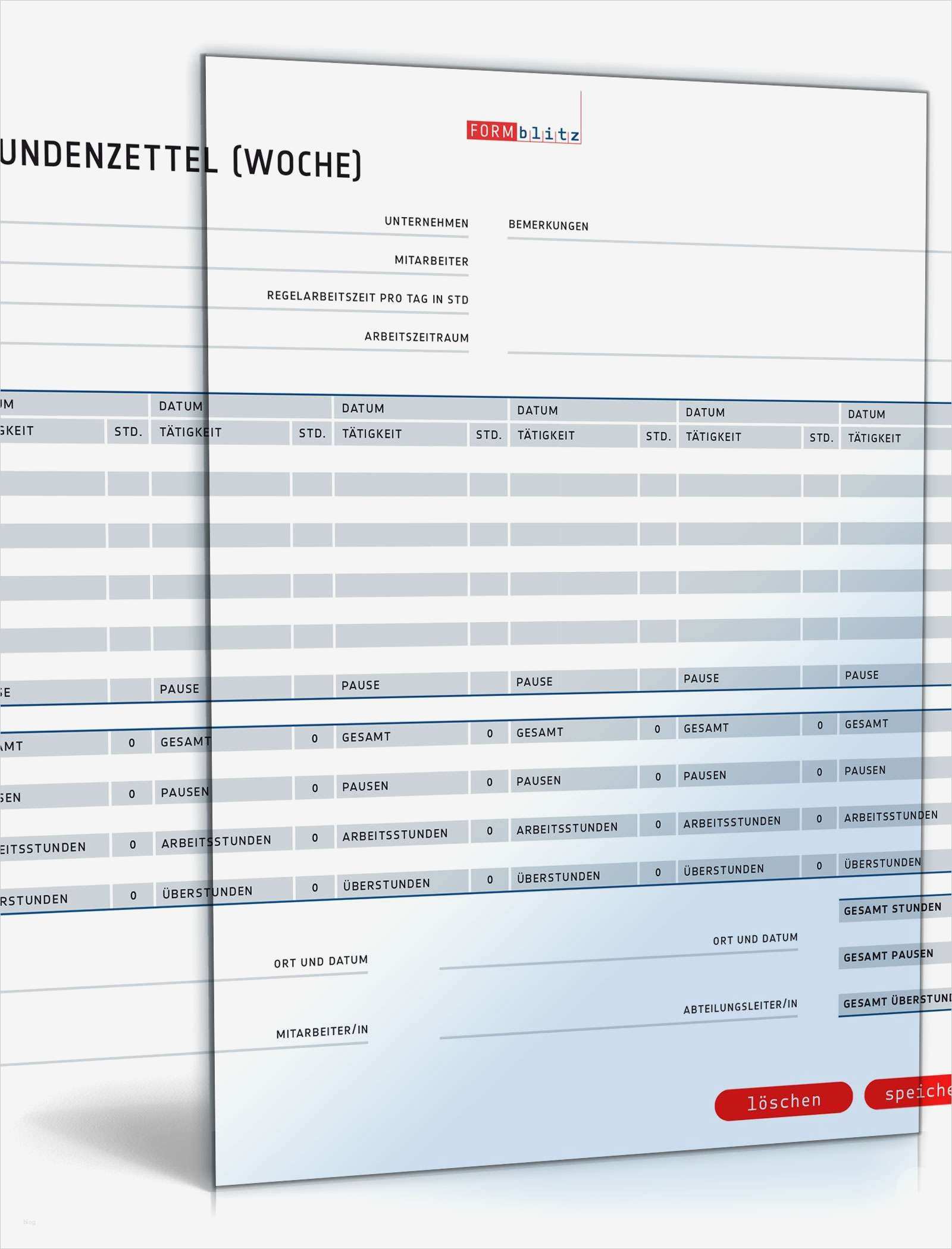 Terminbestätigung Vorlage Wunderbar Stundenzettel Als Wochenübersicht Muster Vorlage Zum