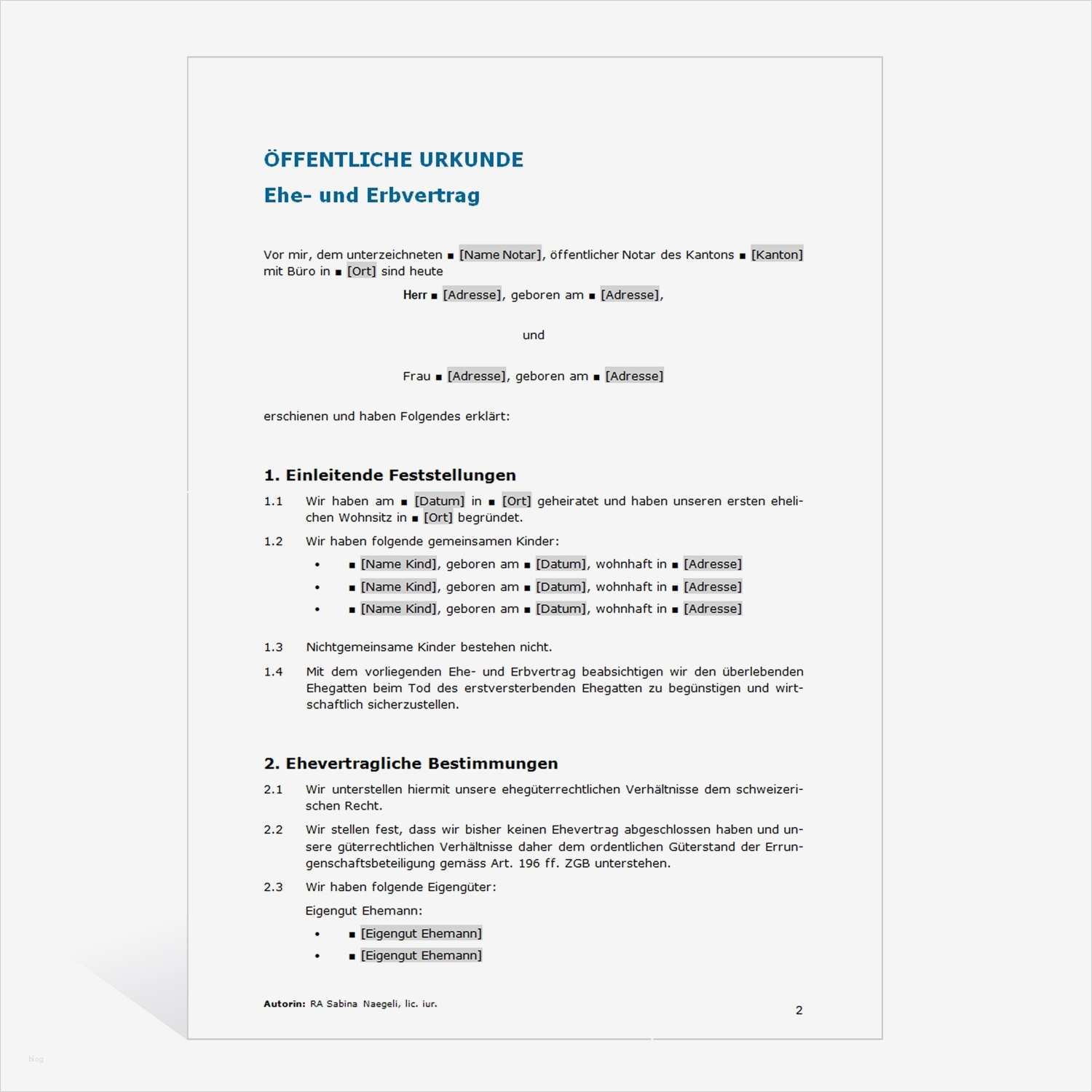 Testament Erstellen Vorlage Erstaunlich Muster Ehe Und Erbvertrag