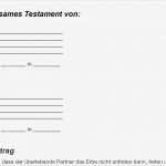 Testament Handschriftlich Vorlage Neu Gemeinschaftliches Testament Testament Verfassen
