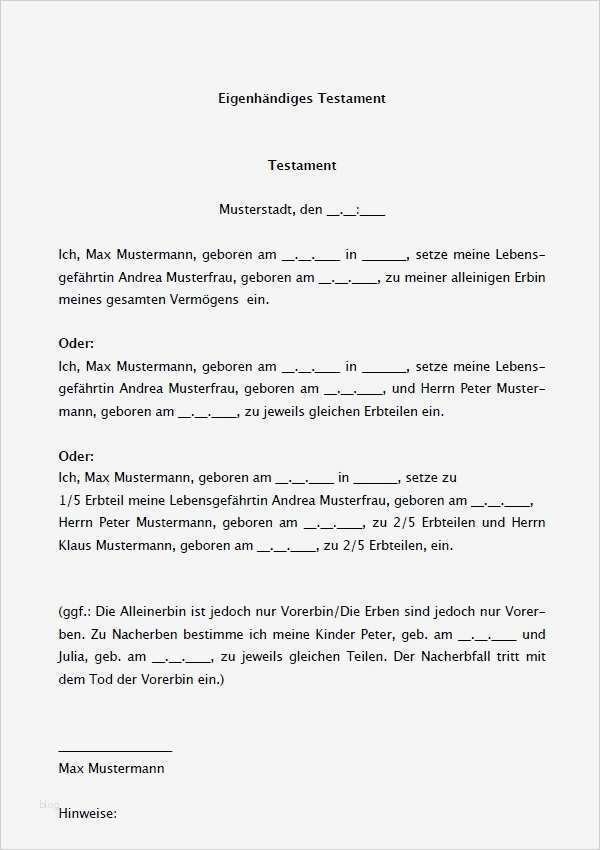 Testament sorgerecht Vorlage Wunderbar Ungewöhnlich sorgerechtsvorlage Ideen
