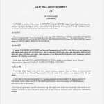 Testament Vorlage Pdf Fabelhaft Last Will and Testament