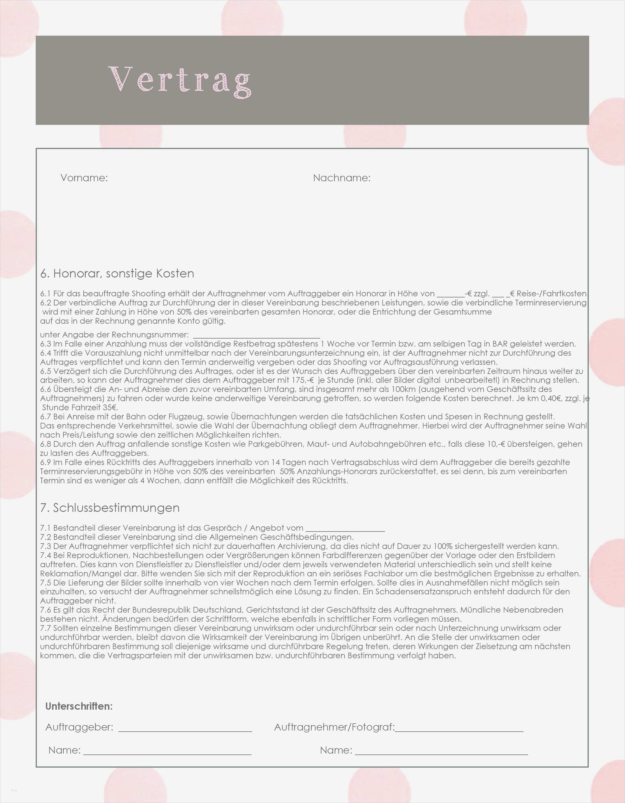 Tfp Vertrag Vorlage Cool Nett Fotografie Vertrag Galerie Bilder Für Das