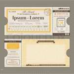 Ticket Vorlage Zum Bearbeiten Best Of Vector Train Ticket Wedding Invitation Design Template