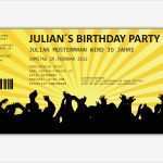 Ticket Vorlage Zum Bearbeiten Erstaunlich Einladungskarten Als Ticket Geburtstag Vintage
