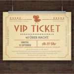 Ticket Vorlage Zum Bearbeiten Kostenlos Erstaunlich Einladungskarte Vip Ticket Retro