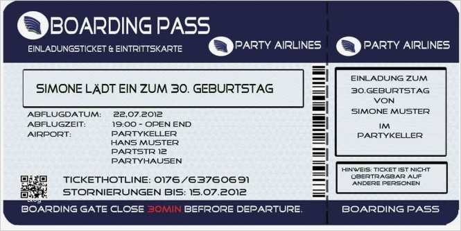 Ticket Vorlage Zum Bearbeiten Kostenlos Genial Einladungskarten Zum Geburtstag