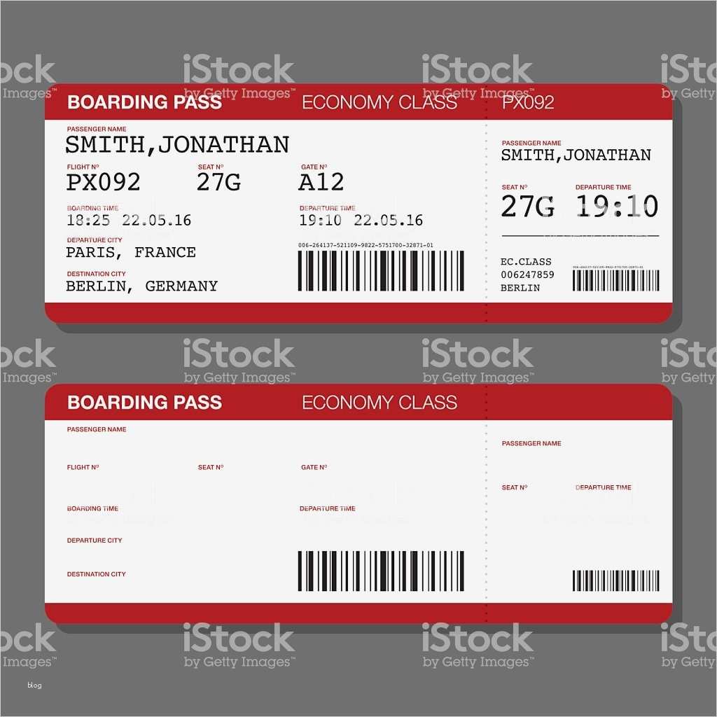 Ticket Vorlage Zum Bearbeiten Wunderbar Leere Vorlage Airportbordkarte Stock Vektor Art Und Mehr