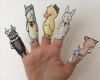 Tiere Malen Vorlagen Erstaunlich Fingerpuppen Basteln Kinder Fingerspiele Papier Tiere