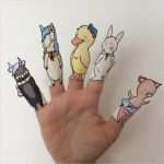 Tiere Malen Vorlagen Erstaunlich Fingerpuppen Basteln Kinder Fingerspiele Papier Tiere