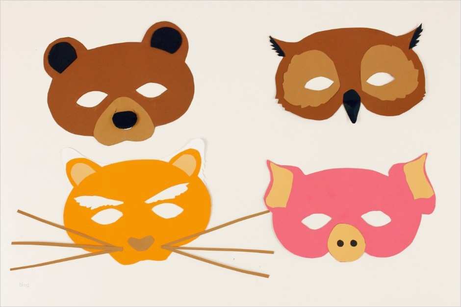 Tiermasken Vorlagen Beste Tiermasken