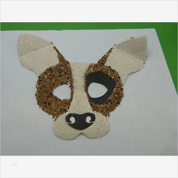Tiermasken Vorlagen Einzigartig Faschingsmaske Hund