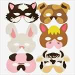 Tiermasken Vorlagen Inspiration Moosgummi Masken Als Bauernhof Tiere
