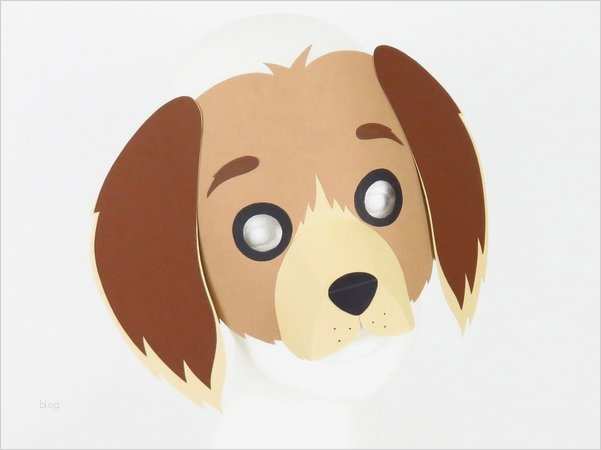 Tiermasken Vorlagen Kostenlos Beste Tiermaske &quot;hund&quot; – Bastelanleitung Mit Vorlagen