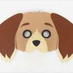 Tiermasken Vorlagen Kostenlos Luxus Tiermaske &quot;hund&quot; – Bastelanleitung Mit Vorlagen