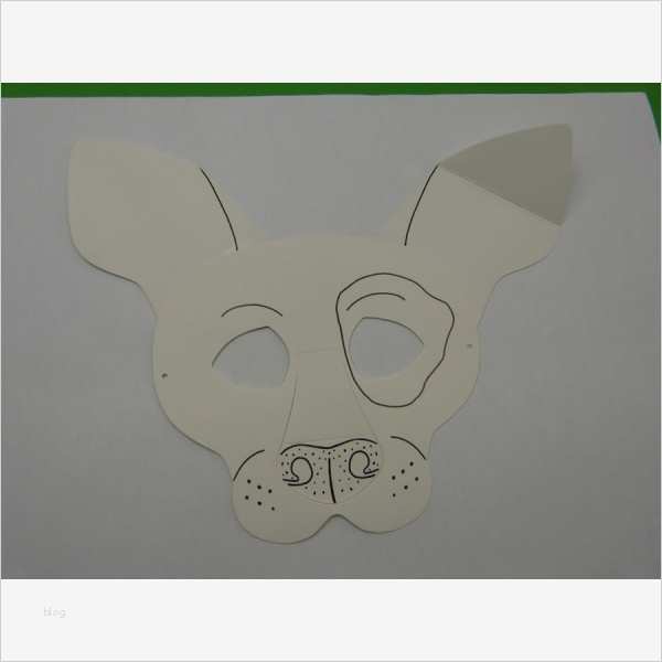 Tiermasken Vorlagen Wunderbar Faschingsmaske Hund