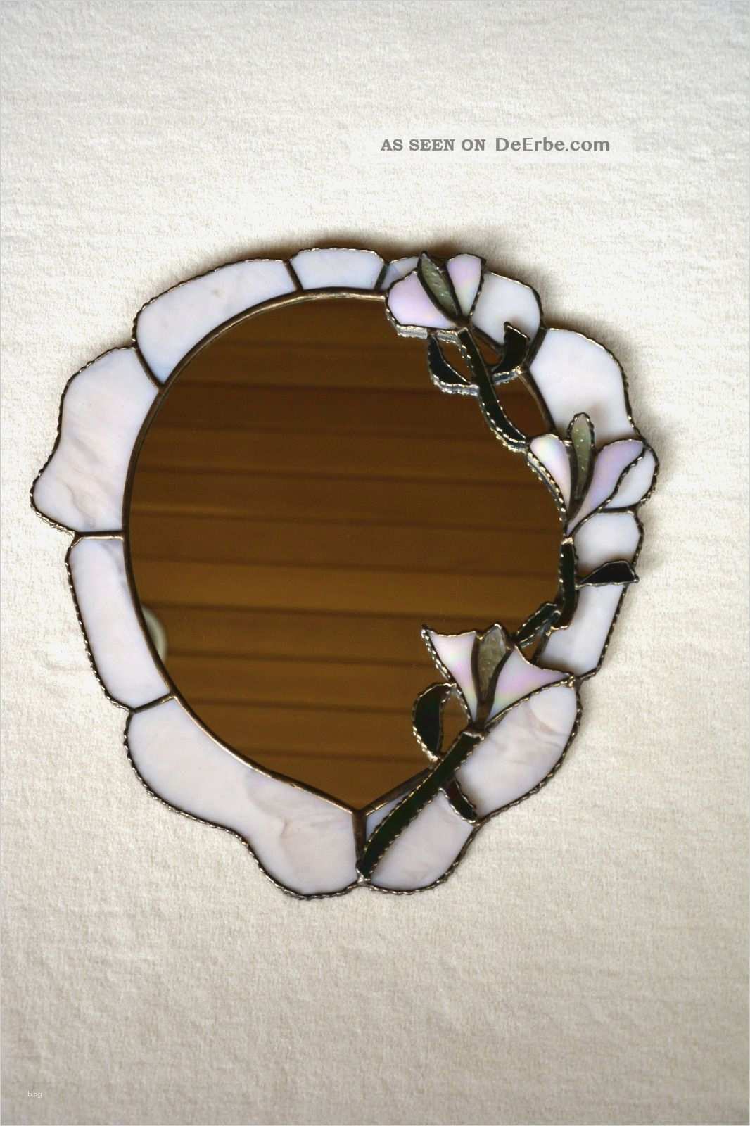 Tiffany Spiegel Vorlagen Luxus Tiffany Spiegel Mit Perlmutt Blüten Blumen Handarbeit