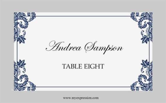 Tischkarten Vorlagen Word Best Of Hochzeit Tischkarten Vorlage Gefaltet Marine Damast