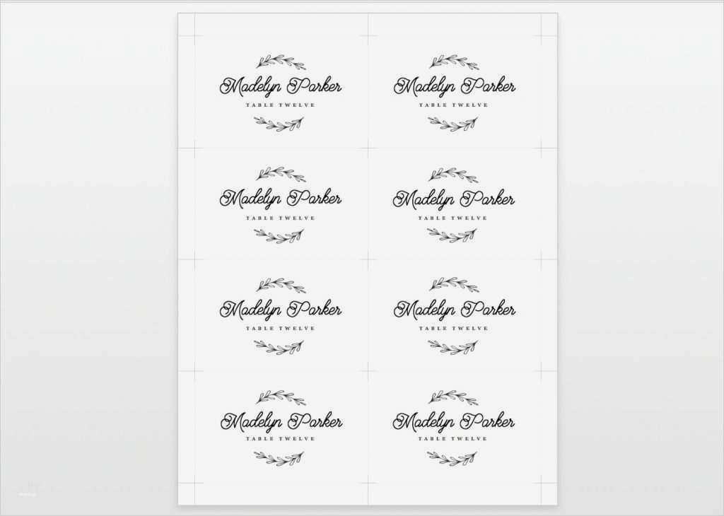 Tischkarten Vorlagen Word Luxus Tischkarten Vorlagen Zum Ausdrucken Kostenlos