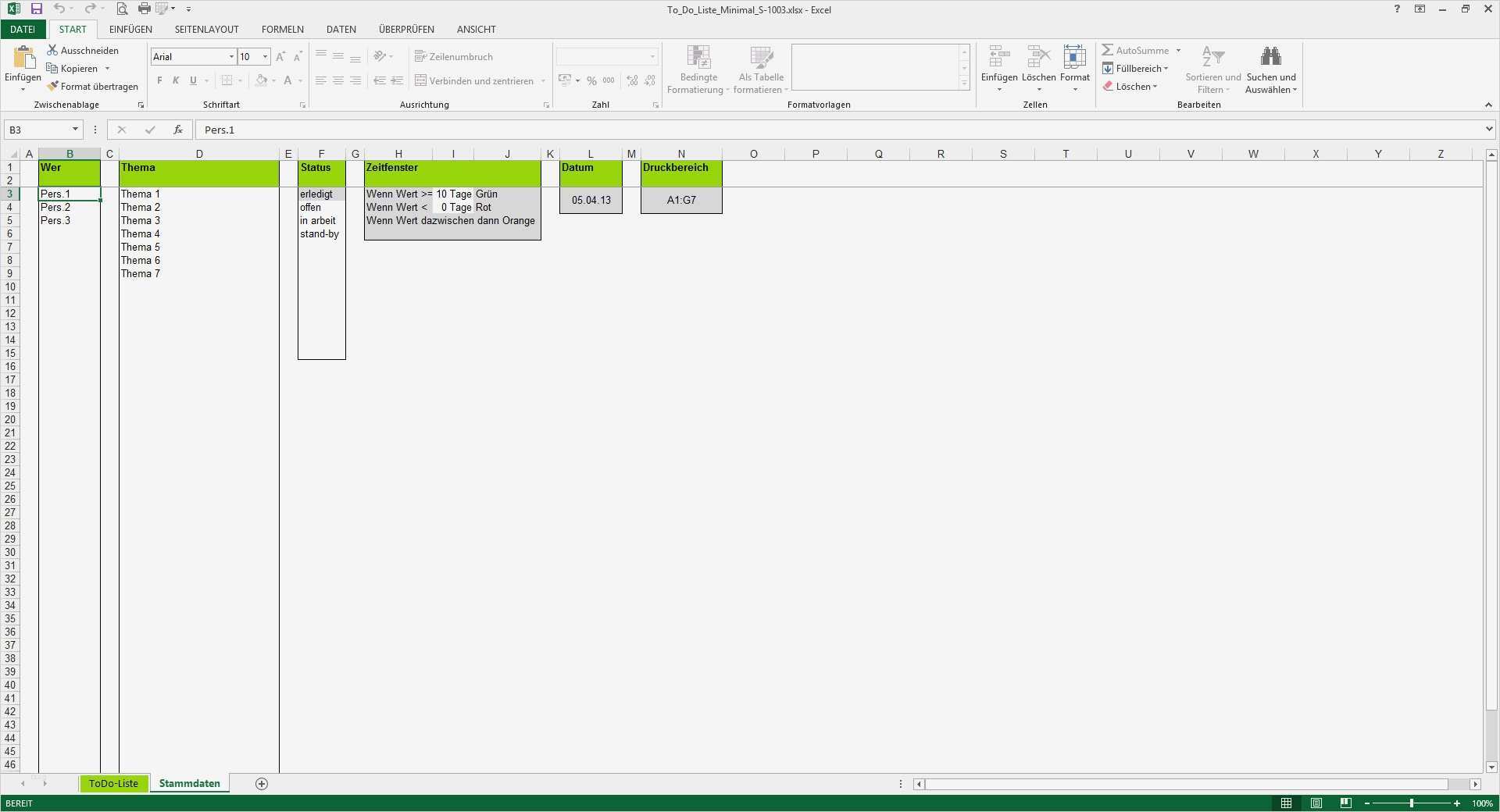 To Do Liste Vorlage Excel Cool to Do Liste Excel Vorlage Pendenzenliste Aufgabenliste