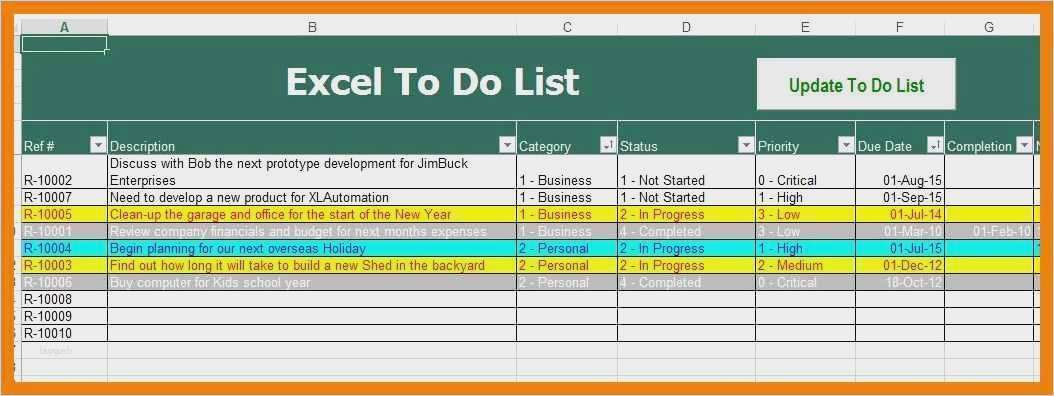 To Do Liste Vorlage Excel Kostenlos Großartig 11 to Do