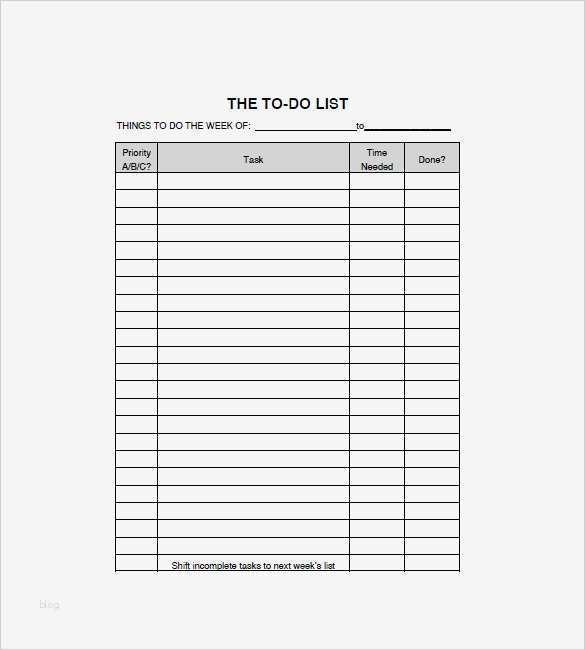 To Do Liste Vorlage Word Genial to Do List Template 13 Free Word Excel Pdf format