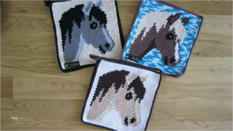 Topflappen Häkeln Vorlagen Kostenlos Inspiration topflappen Häkeln Stricken Zählmuster Pferd