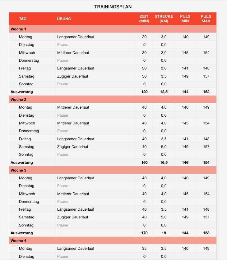 Trainingsplan Erstellen Vorlage Neu Numbers Vorlage Trainingsplan Fitness Kostenlos