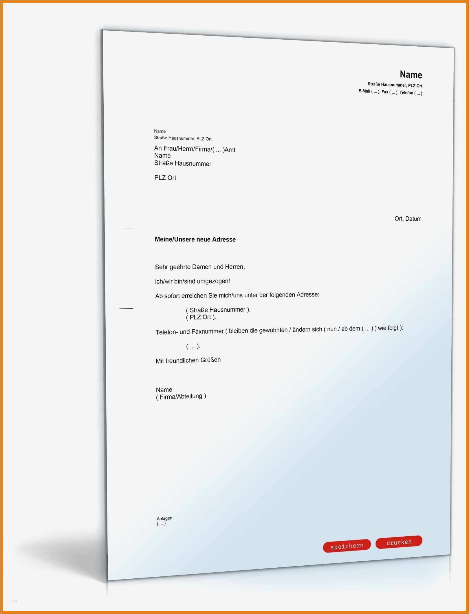 Transportauftrag Vorlage Word Best Of 6 Adressänderung Vorlage