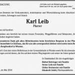 Trauer Danksagungskarten Vorlagen Elegant Karl Leib Trauer Traueranzeigen &amp; Nachrufe Badische