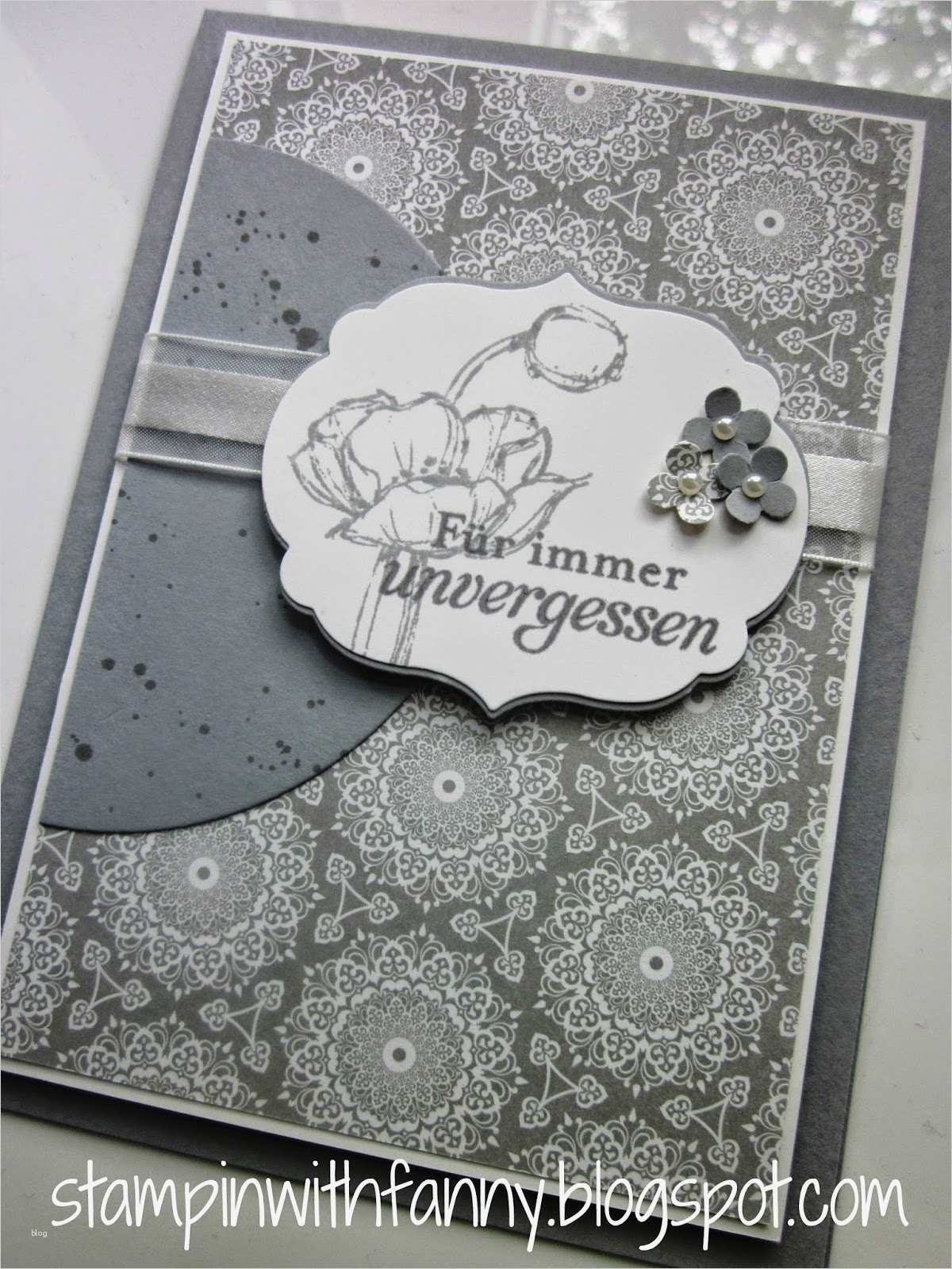 Trauerkarte Vorlage Elegant Stampin with Fanny Match the Sketch Challenge 18 Natur Nah