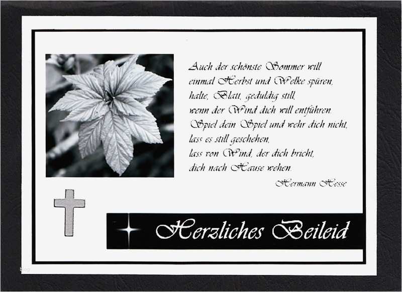 Trauerkarte Vorlage Erstaunlich Trauerkarte Mit Blatt Trauerkarten