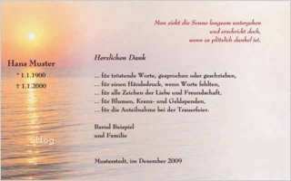 Trauerkarte Vorlage Schön Trauer Danksagungskarten Drucken