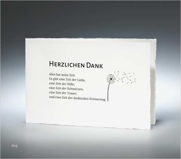 Trauerkarten Danksagung Vorlagen Erstaunlich Bütten Danksagung Klappkarte Quer † Memento