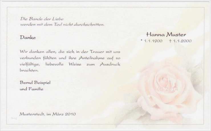 Trauerkarten Danksagung Vorlagen Wunderbar Danksagung Beerdigung Rose Pastell Band Der Liebe