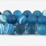 Trennblätter Vorlage Kostenlos Bewundernswert Natürliche Streifen Achat Perlen Kugel Matte Blau 6mm