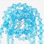 Trennblätter Vorlage Kostenlos Elegant 150 Glasperlen Doppelkegel Perlen Rhomben Blau Glas 4 6 8
